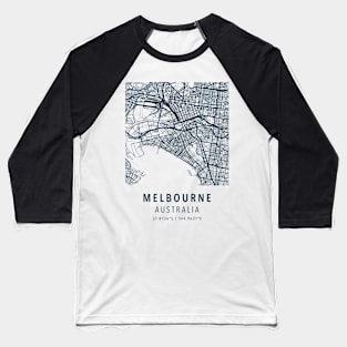 melbourne simple map Baseball T-Shirt